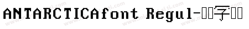 ANTARCTICAfont Regul字体转换